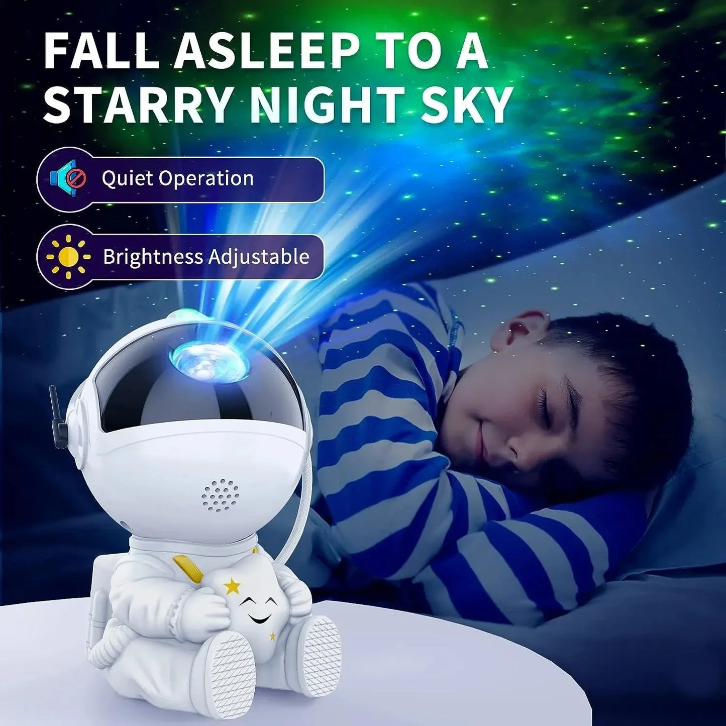 Astronaut Star Projector Galaxy Night Light - LED Nebula Ceiling Lamp