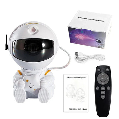 Astronaut Star Projector Galaxy Night Light - LED Nebula Ceiling Lamp